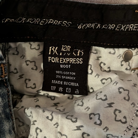Re-rock for express boot cut jeans size 12 - Picture 4 of 5